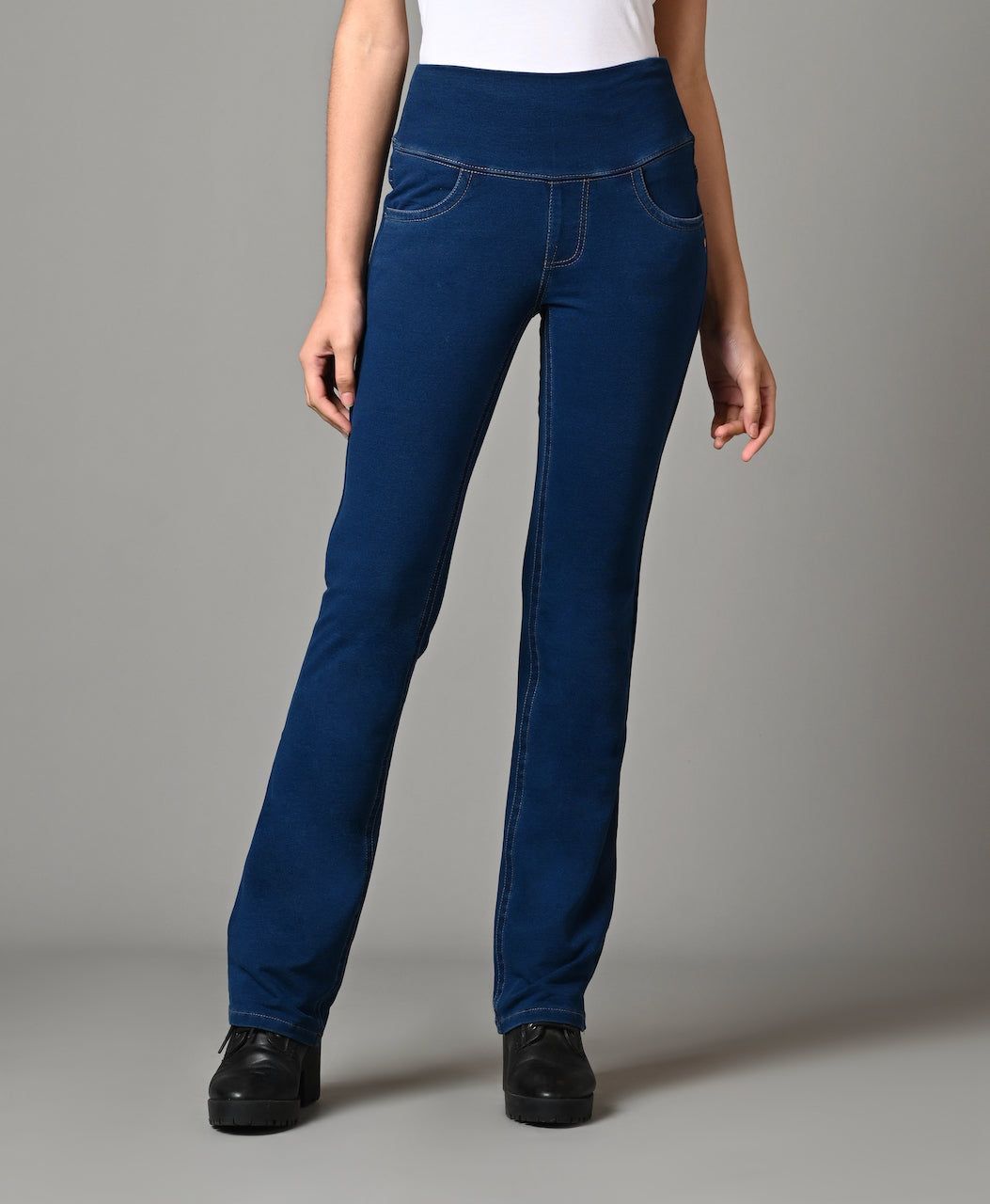 Denim Indigo Stretch Gentle Bootcut Jeans