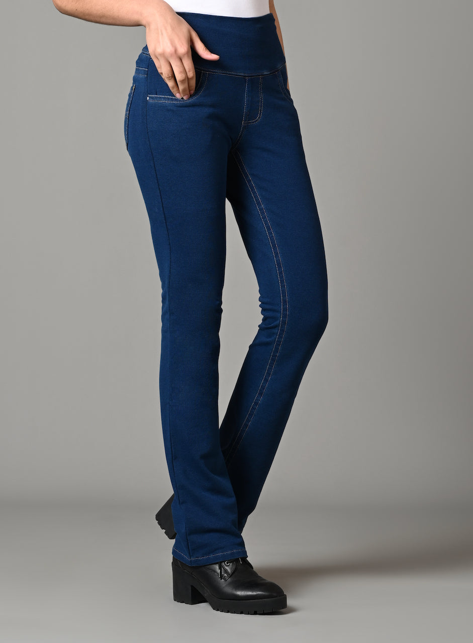 Denim Indigo Stretch Gentle Bootcut Jeans