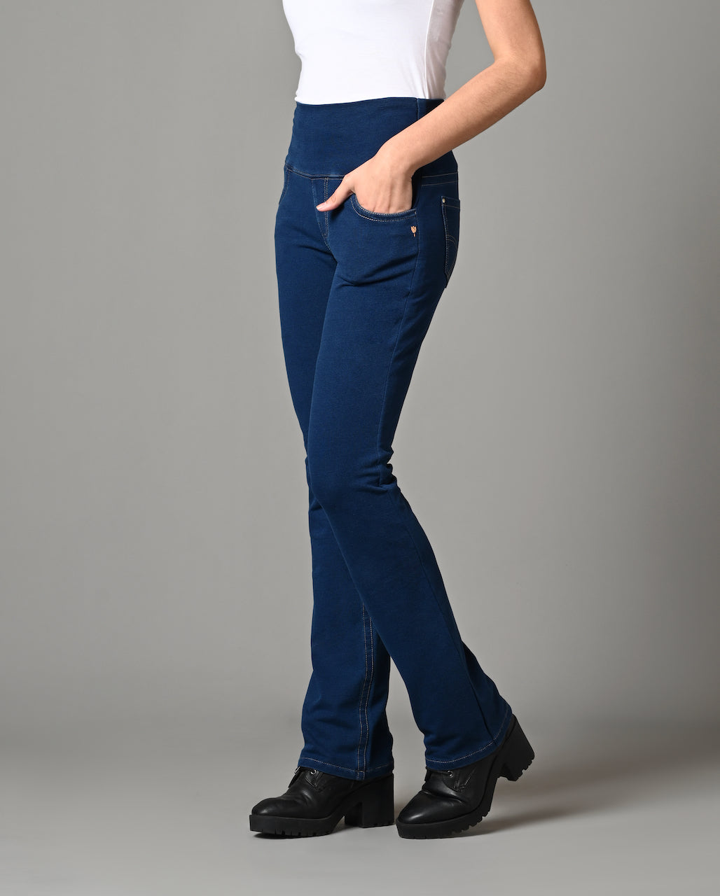 Denim Indigo Stretch Gentle Bootcut Jeans