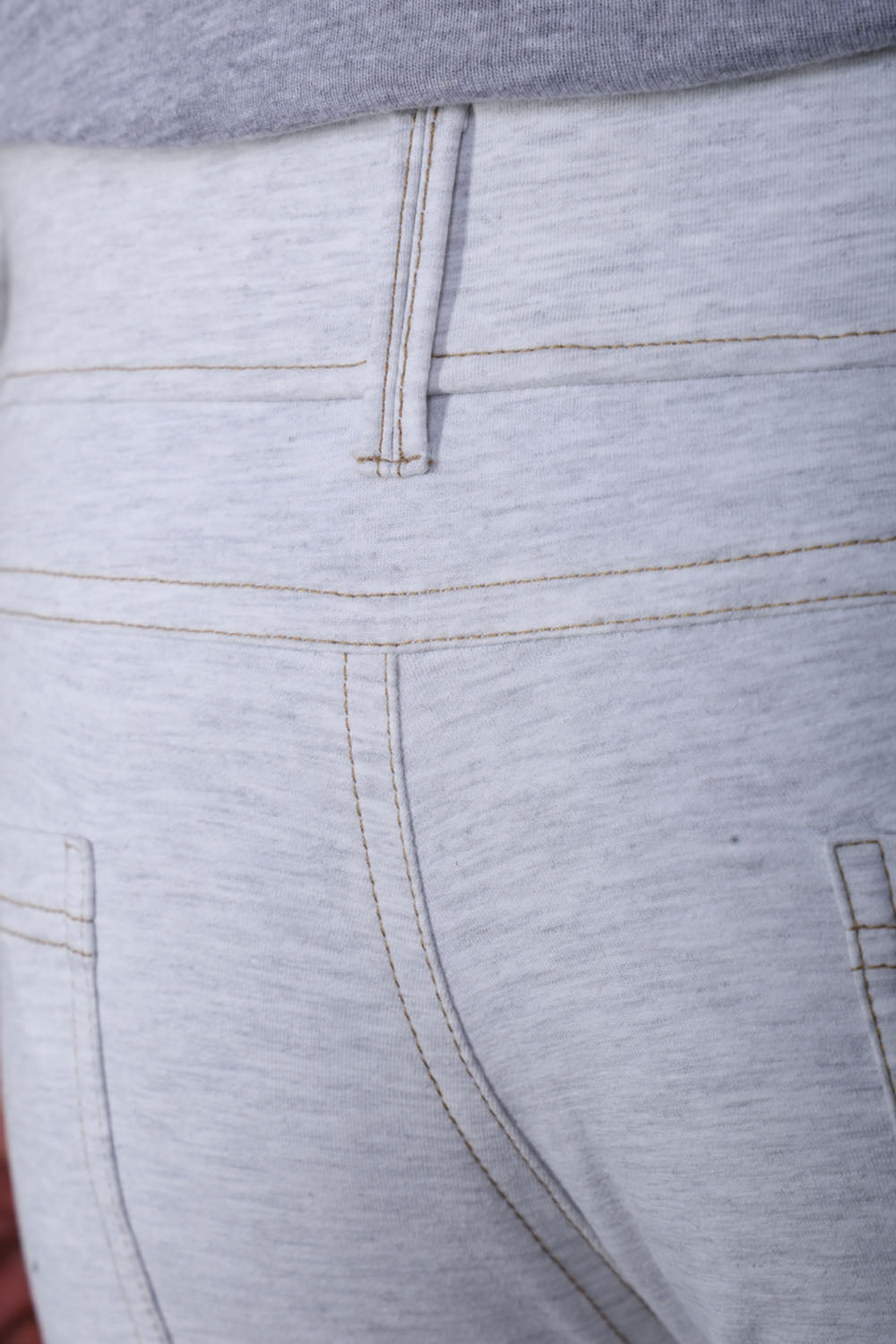 Men's White Slim Fit Stretch Cotton Pants