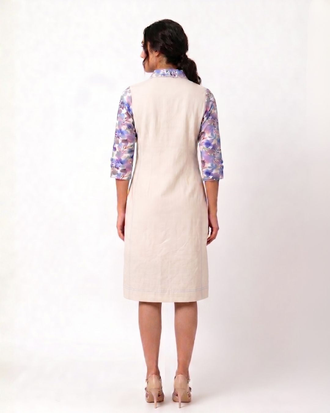 Fawn Print Cotton Stretch Dress