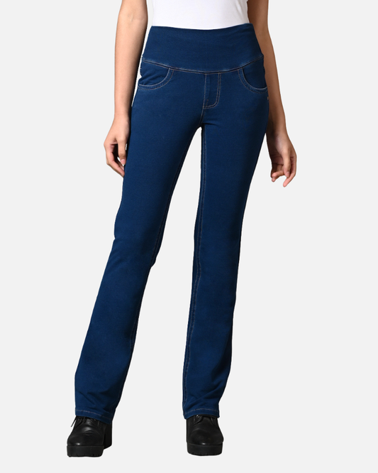 Denim Jeans - Indigo Stretch Gentle Bootcut