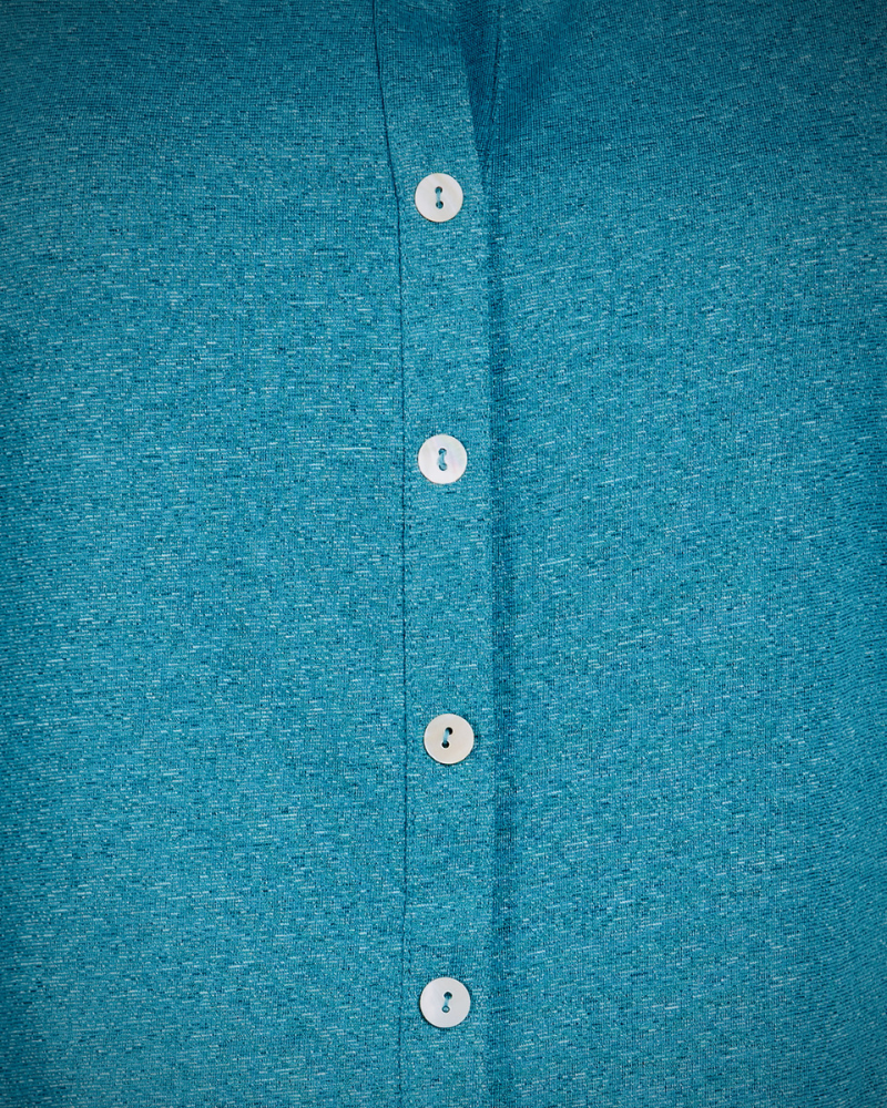 Gloss Blue Long Kurta Top