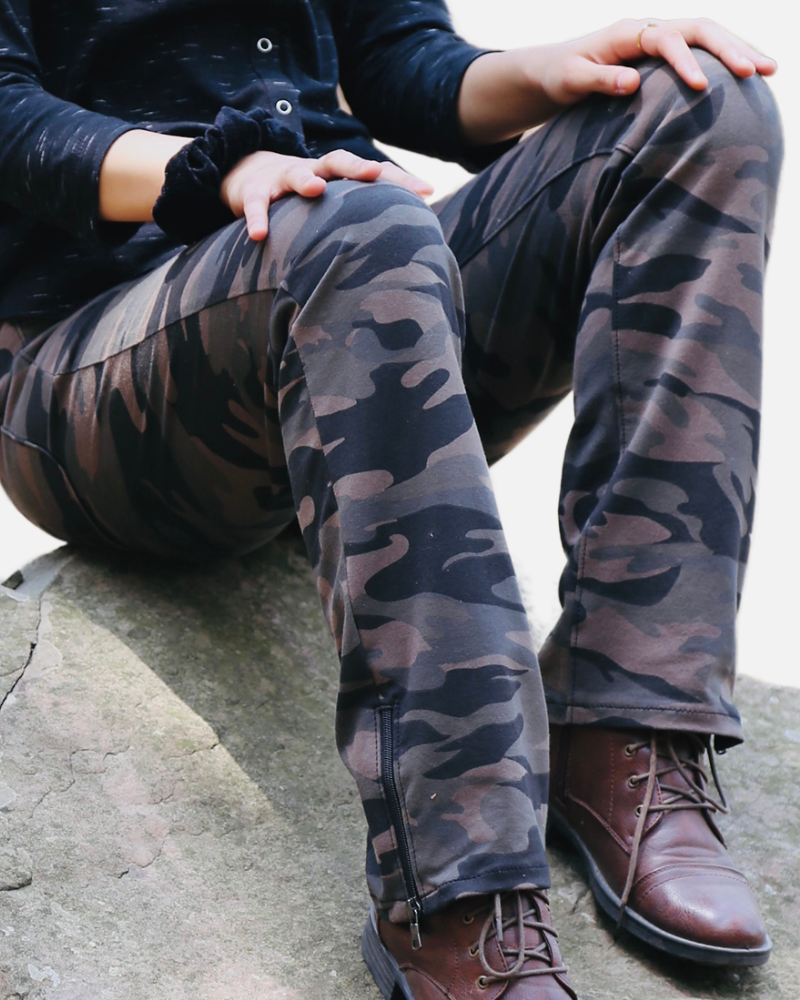 Grey Stretch Camouflage Defender Pants