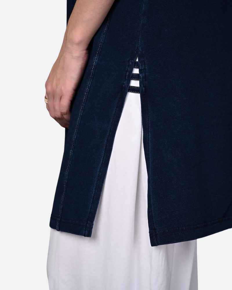 Indigo Stretch Denim Tunic