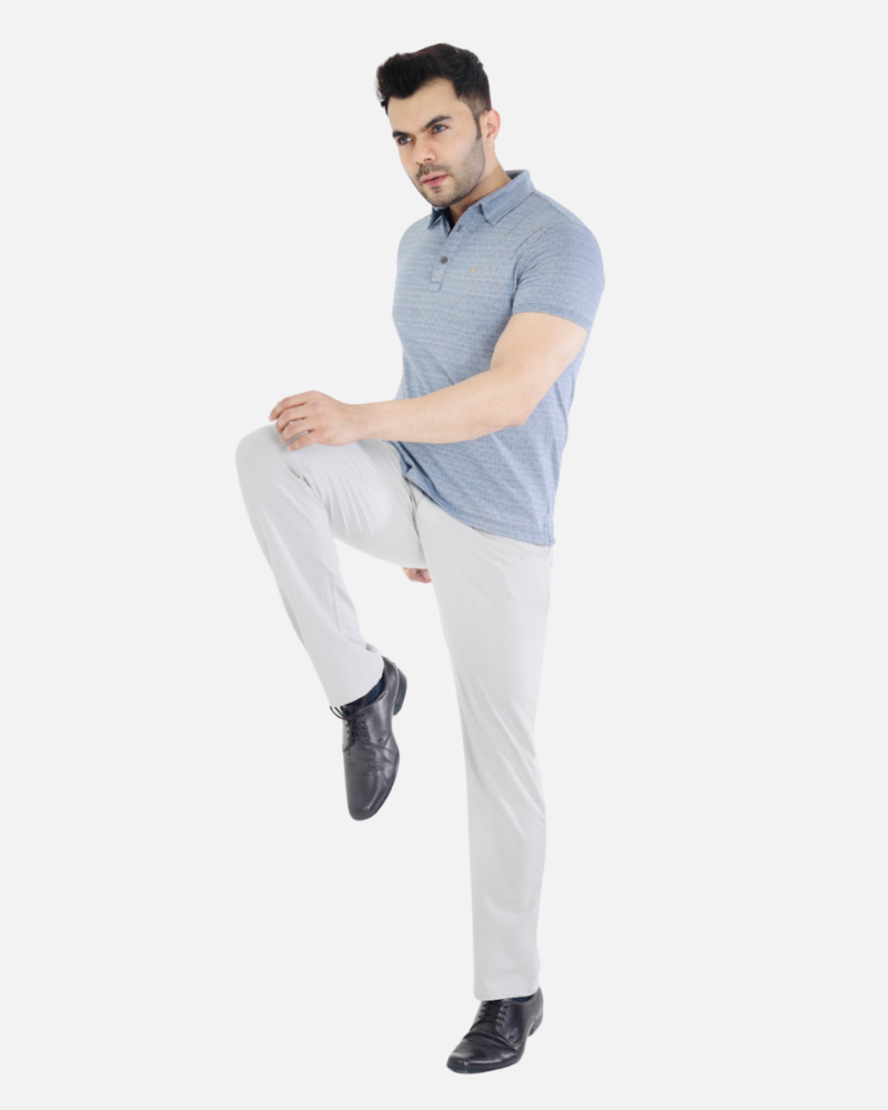 Men’s Silver Grey Stretch Golf Pants