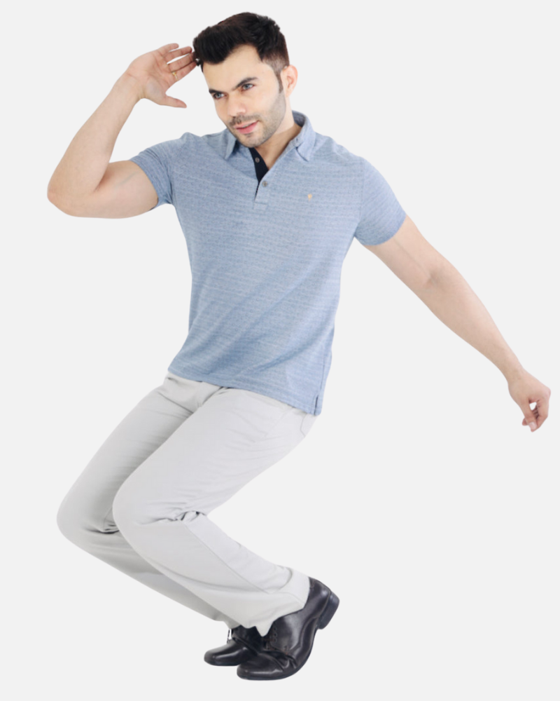 Men’s Silver Grey Stretch Golf Pants