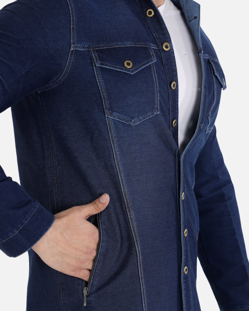 Men’s Stretch Denim Indigo Jacket