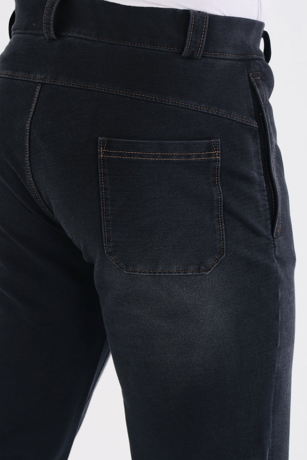 Men’s Charcoal Black Stretch Denim Jeans