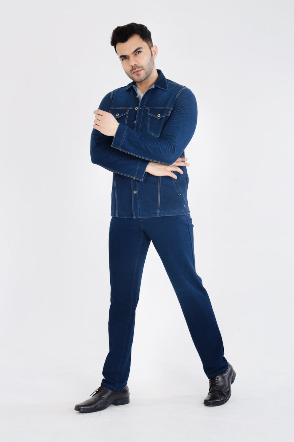 Men’s Stretch Denim Indigo Jeans
