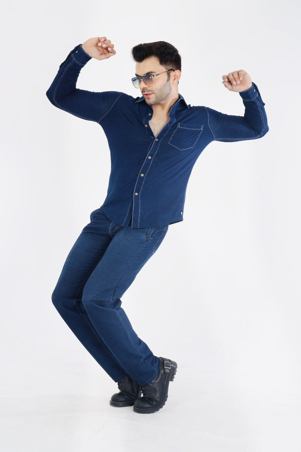 Men’s Stretch Denim Indigo Jeans