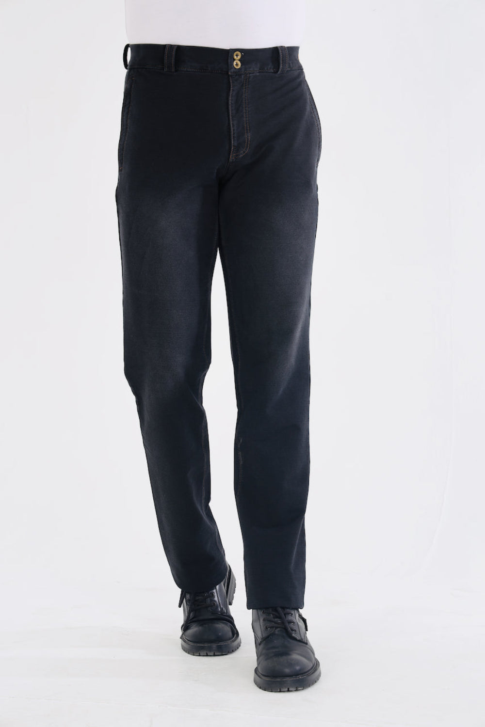 Men’s Charcoal Black Stretch Denim Jeans