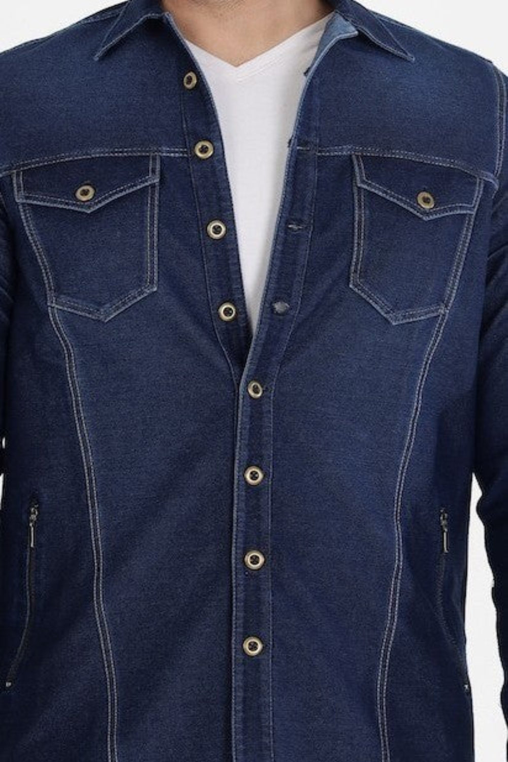Men’s Classic Stretch Denim Indigo Jacket