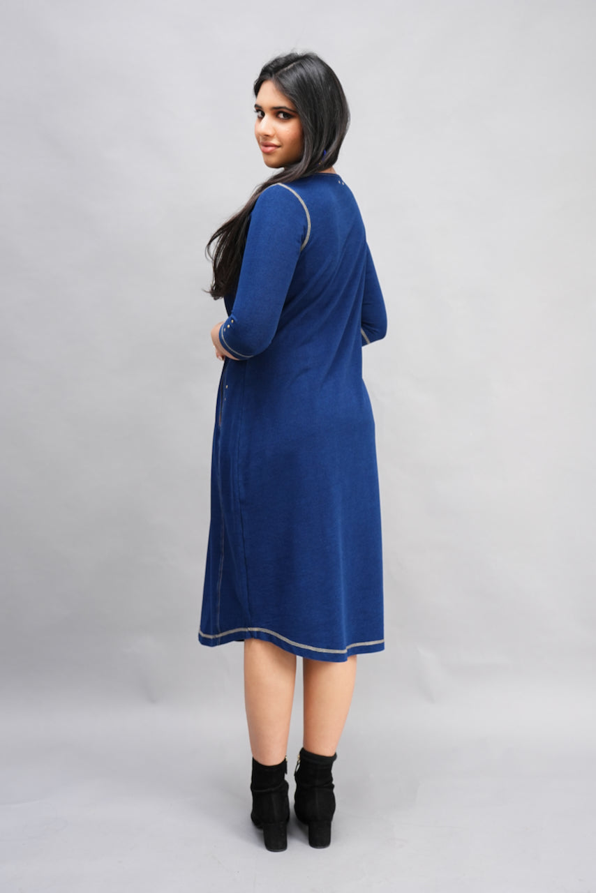Denim Round Neck Dress