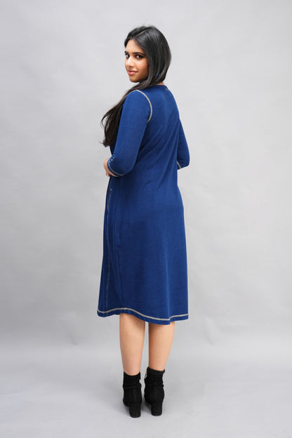 Denim Round Neck Dress
