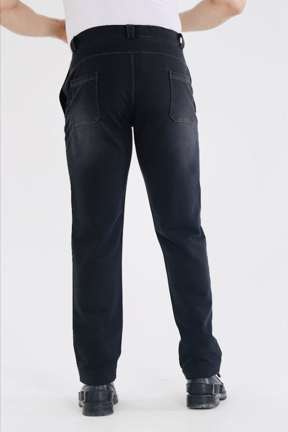 Men’s Charcoal Black Stretch Denim Jeans