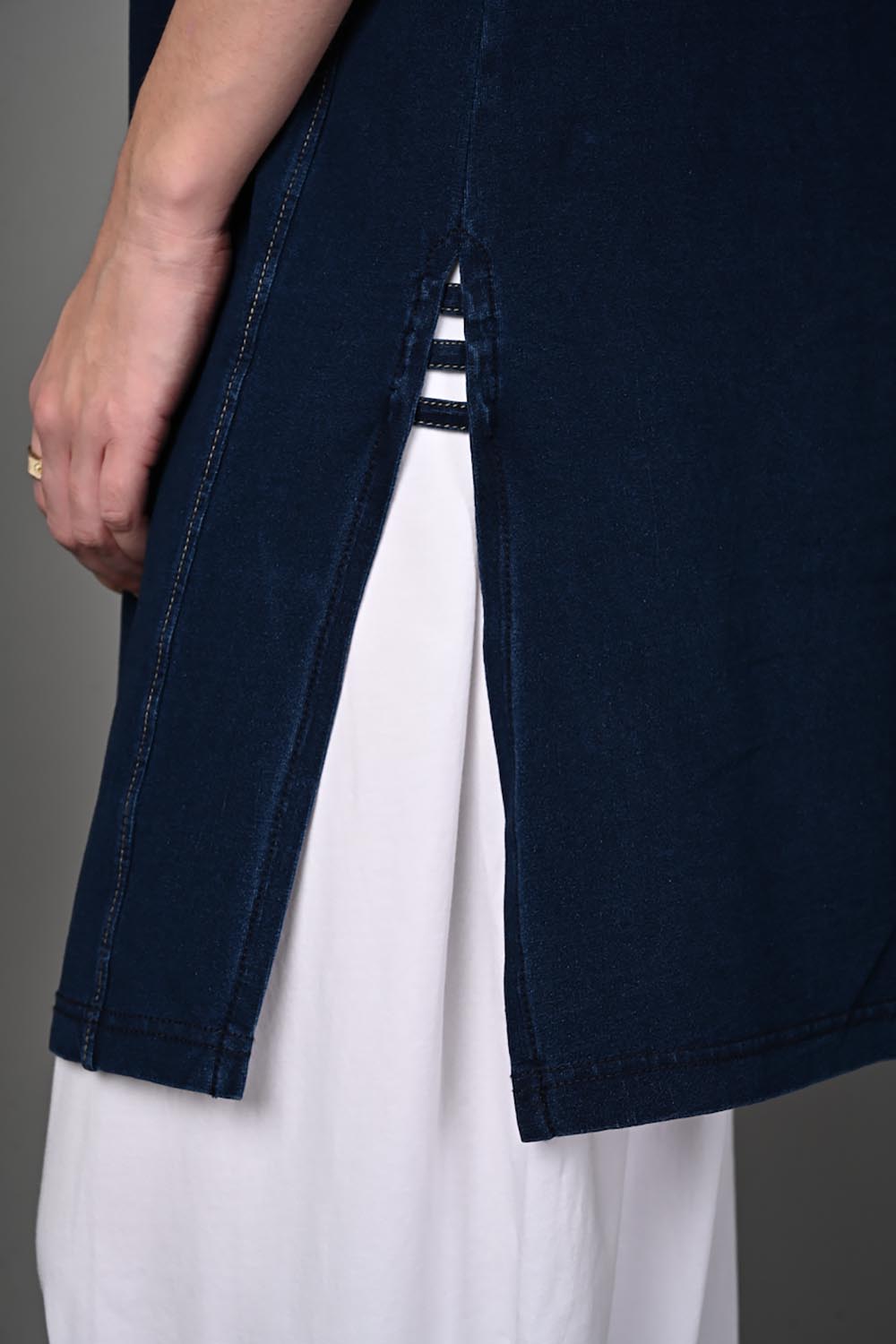 Indigo Stretch Denim Tunic