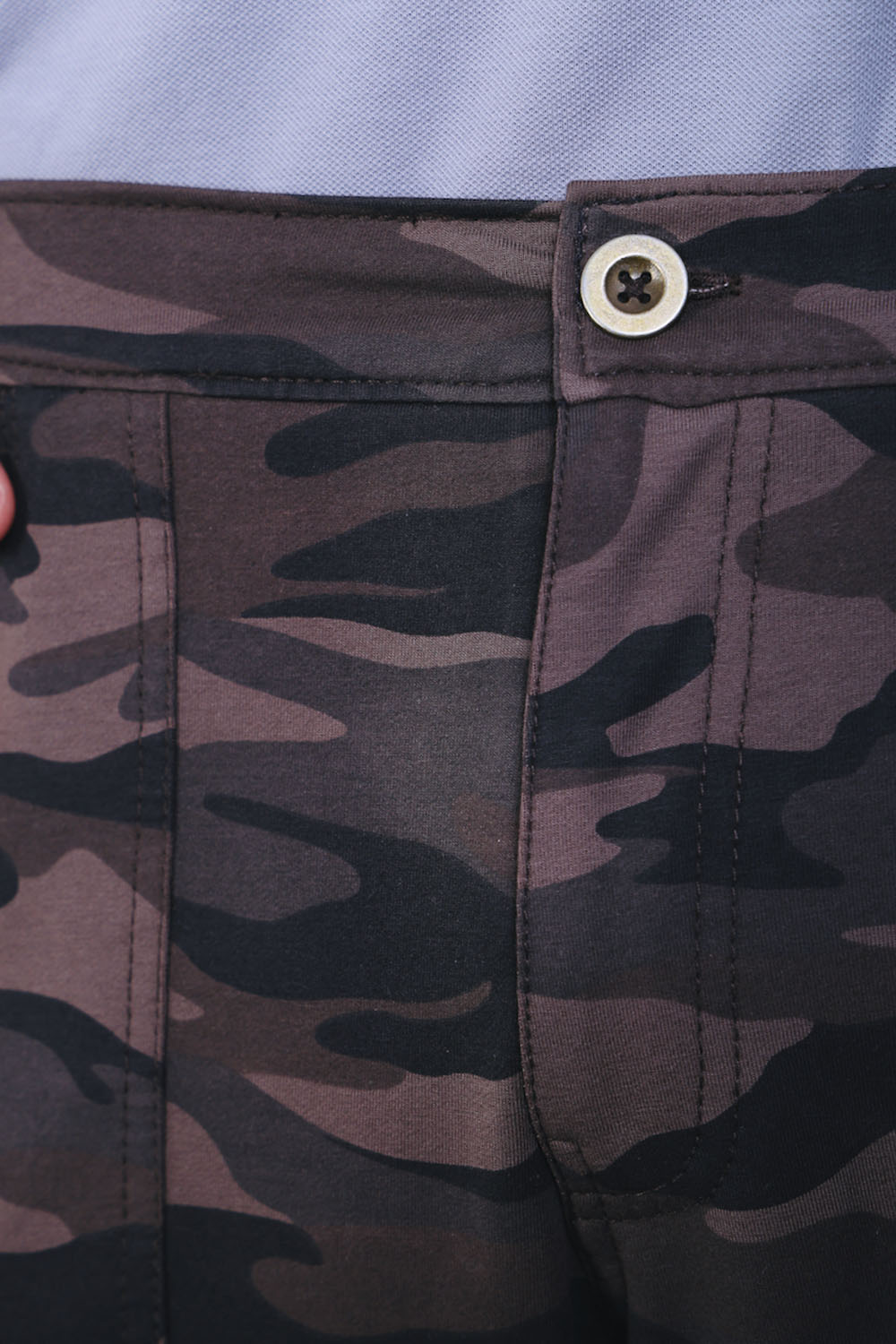 Men’s Grey Camouflage Stretch Cargo Pants
