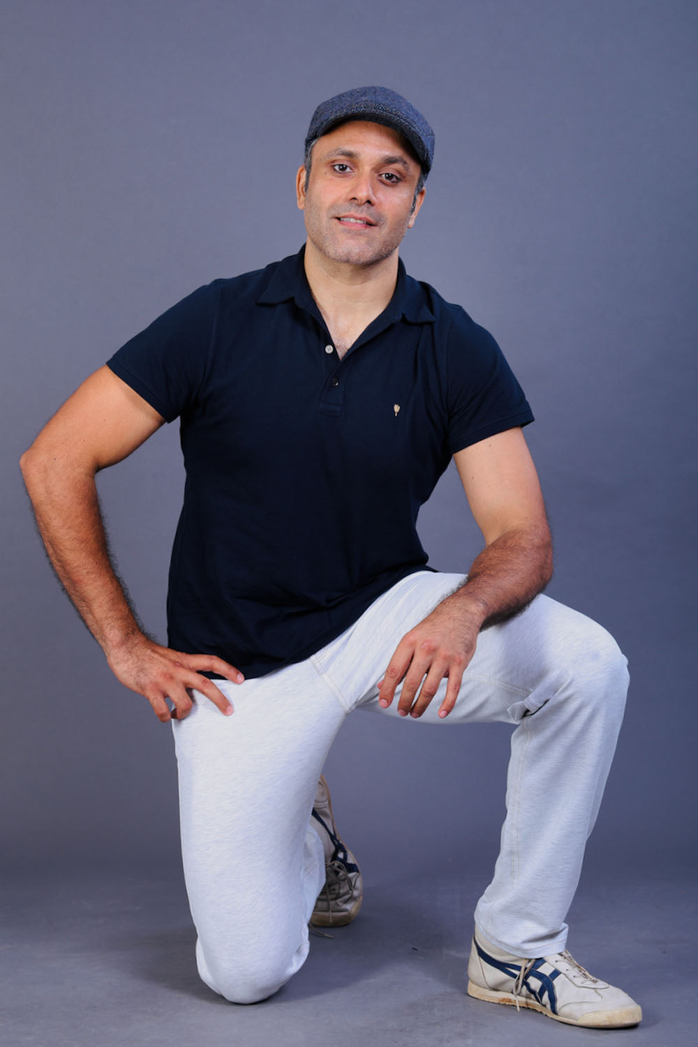 Men's White Slim Fit Stretch Cotton Pants