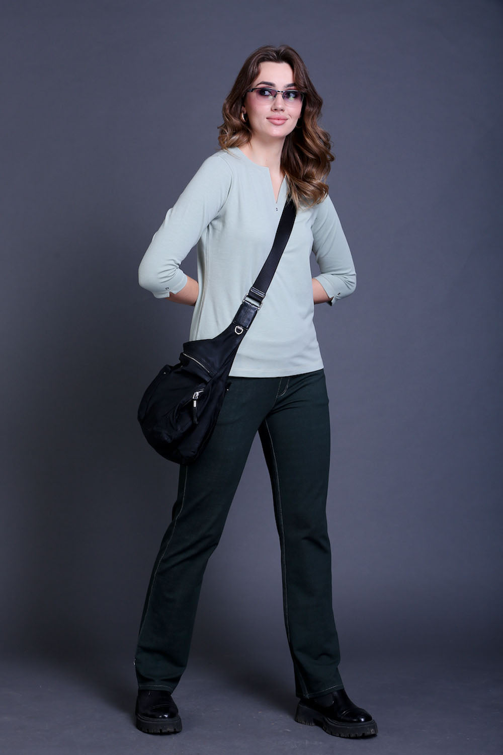 Mint Green Stretch Cotton Top