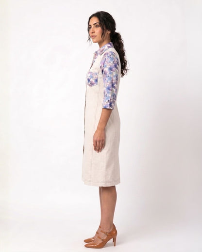 Fawn Print Cotton Stretch Dress