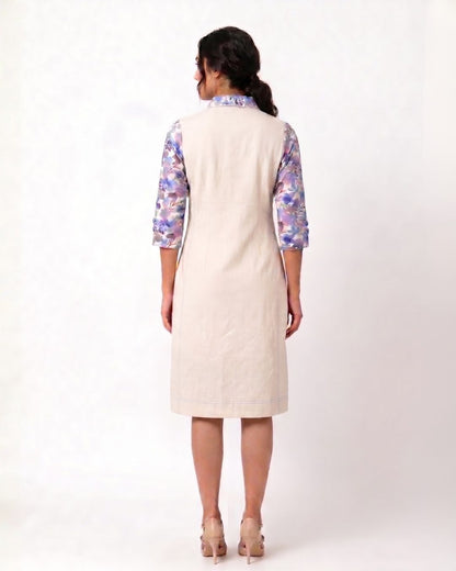 Fawn Print Cotton Stretch Dress