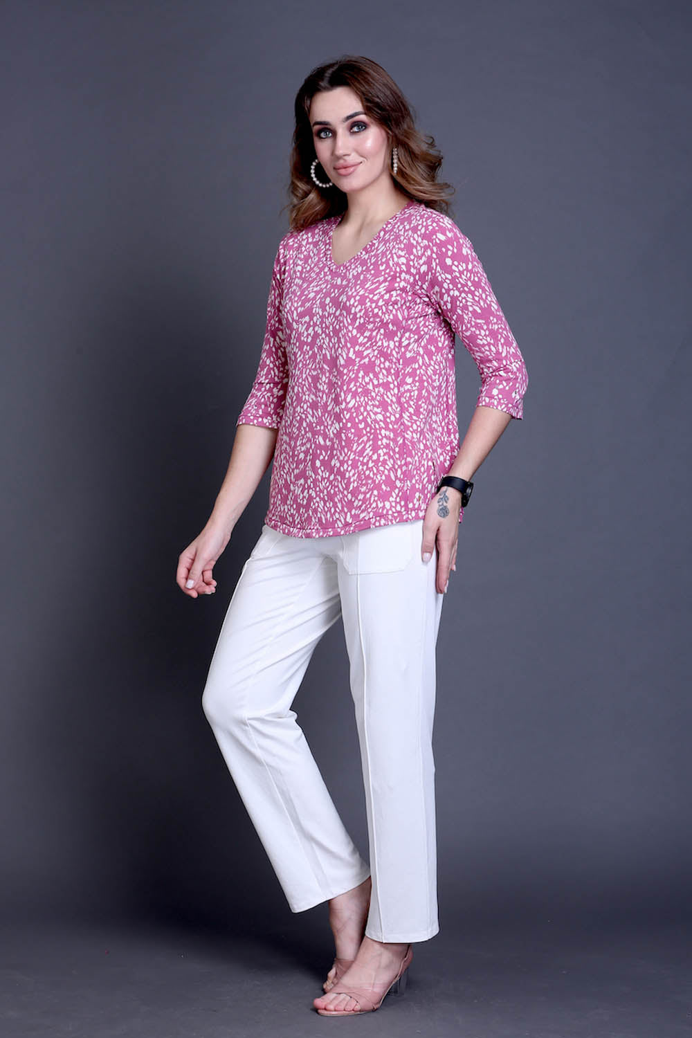 White Easy Fit Cotton Pants
