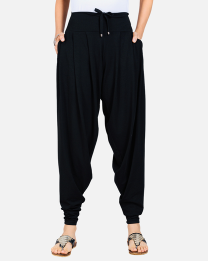 Black Stretch Dhoti Salwar (Indian Trouser)