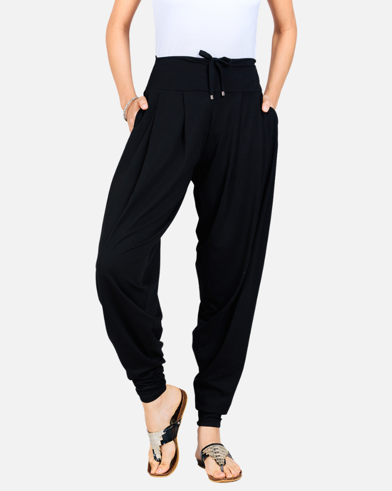 Black Stretch Dhoti Salwar (Indian Trouser)