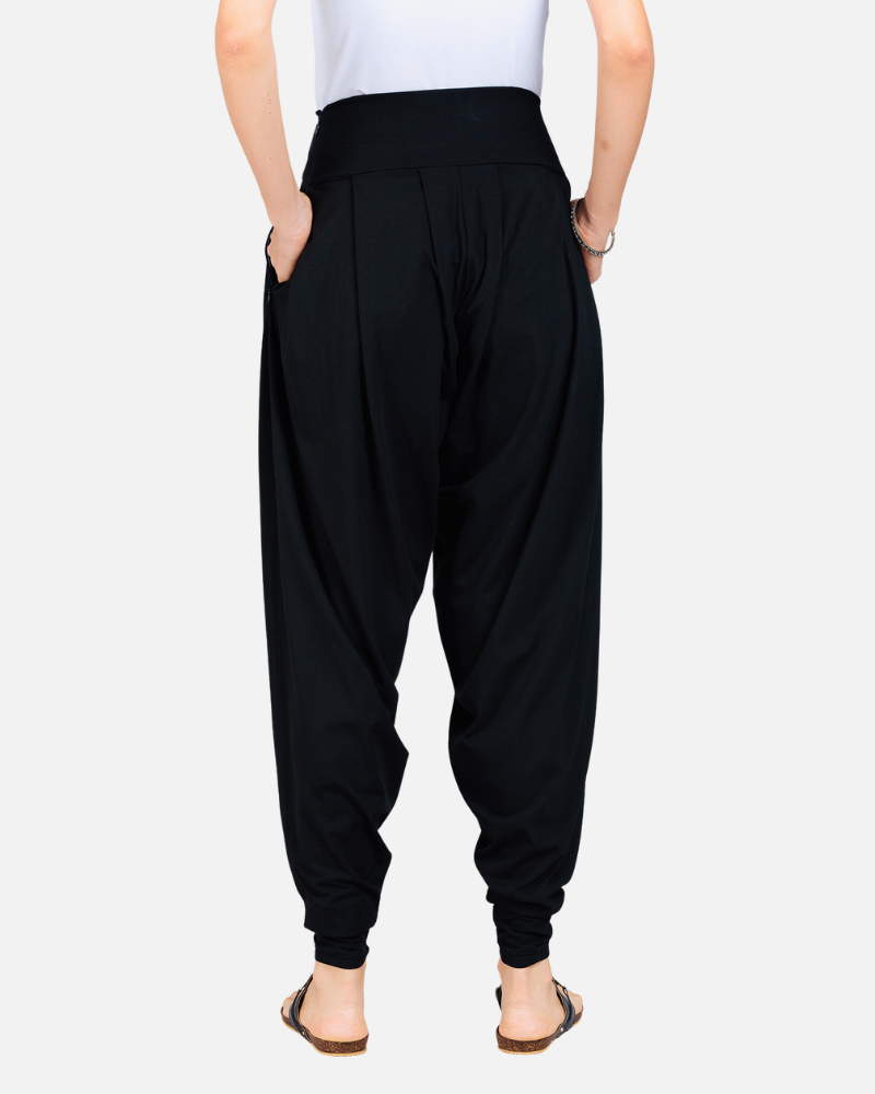 Black Stretch Dhoti Salwar (Indian Trouser)