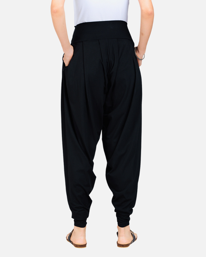 Black Stretch Dhoti Salwar (Indian Trouser)