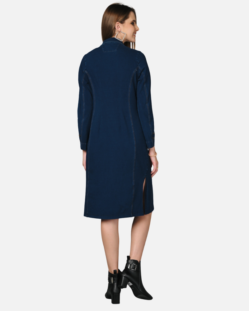 Denim Indigo Stretch Classic Stitch Dress