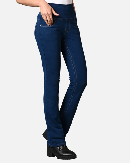Denim Jeans - Indigo Stretch Gentle Bootcut