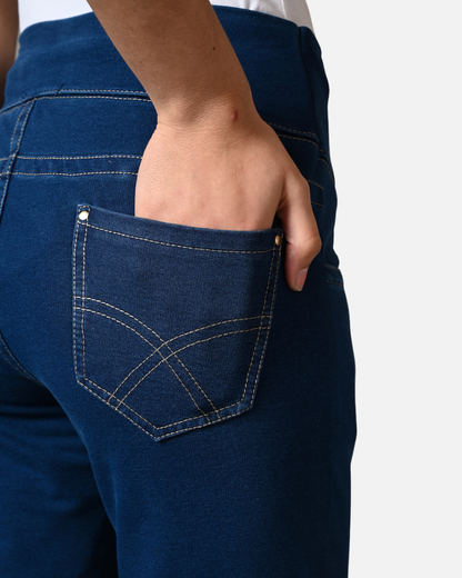 Denim Jeans - Indigo Stretch Gentle Bootcut