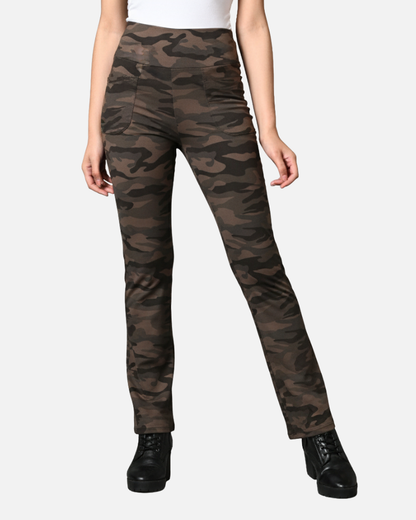 Grey Stretch Camouflage Defender Pants