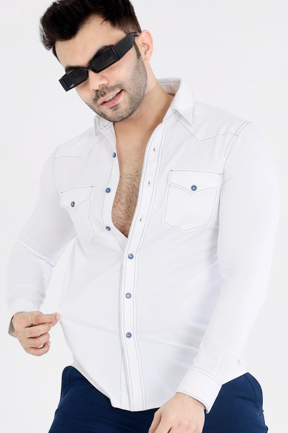 Men’s Classic White Stretch Shirt