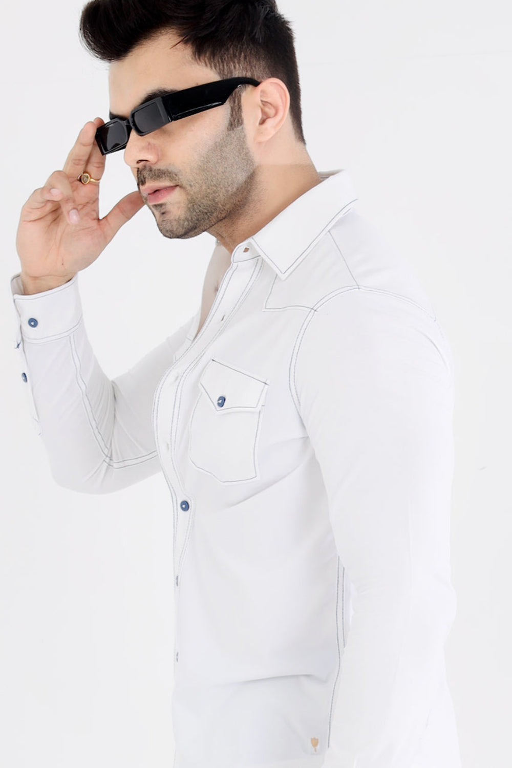 Men’s Classic White Stretch Shirt