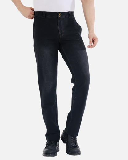Men’s Charcoal Black Stretch Denim Jeans