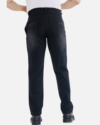 Men’s Charcoal Black Stretch Denim Jeans