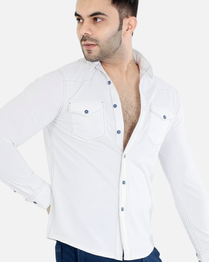 Men’s Classic White Stretch Shirt
