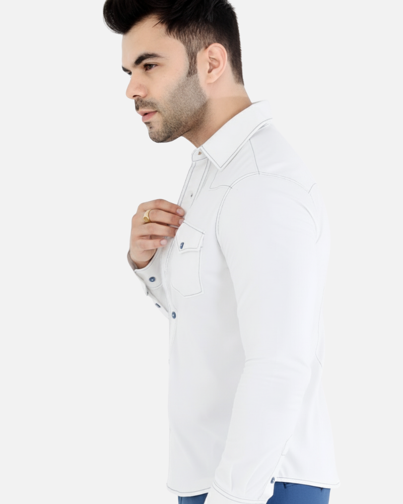 Men’s Classic White Stretch Shirt