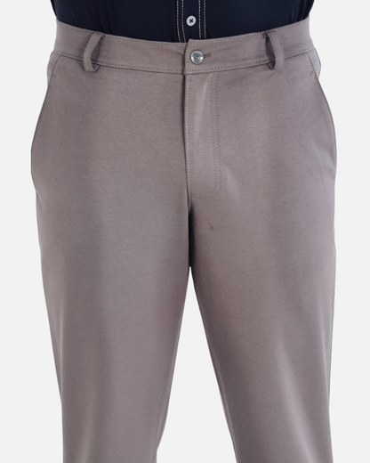 Men’s Dark Grey Stretch Cotton Rich Golf Formal Pants