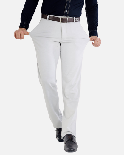 Men’s Silver Grey Stretch Golf Pants