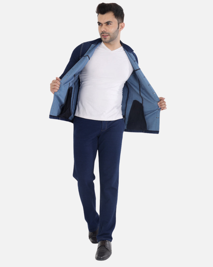 Men’s Stretch Denim Indigo Jacket