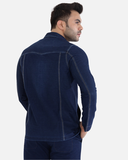 Men’s Stretch Denim Indigo Jacket