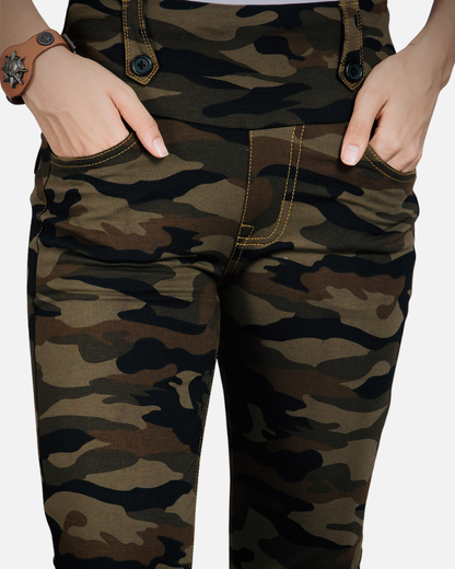 Olive Stretch Camouflage Defender Pants