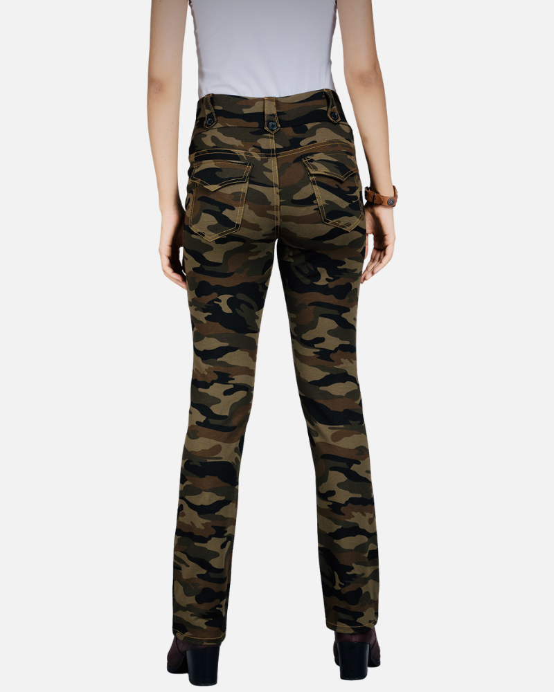 Olive Stretch Camouflage Defender Pants