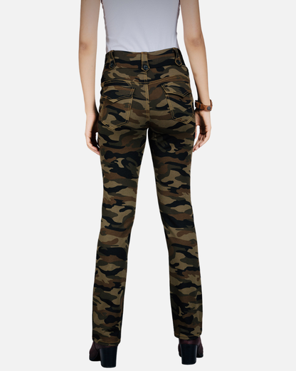 Olive Stretch Camouflage Defender Pants