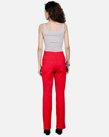 Red Stretch Pants