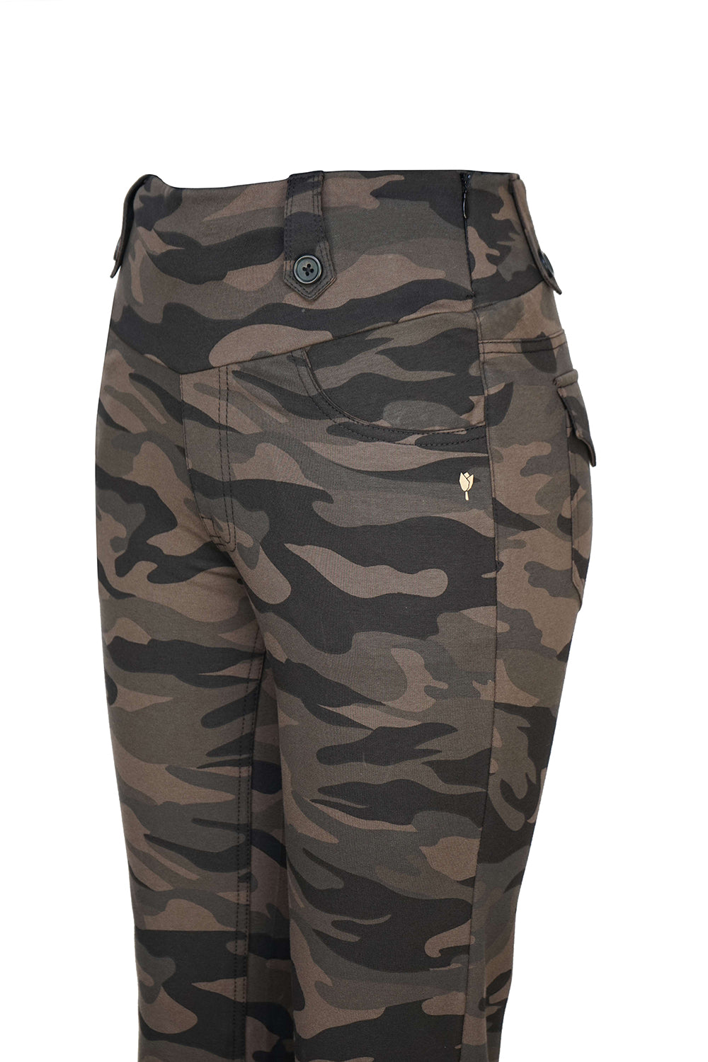 Grey Stretch Camouflage Defender Pants